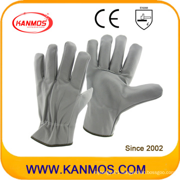 Light Color Furniture Leather Industrial Safety Driver Work Gloves (31015)
